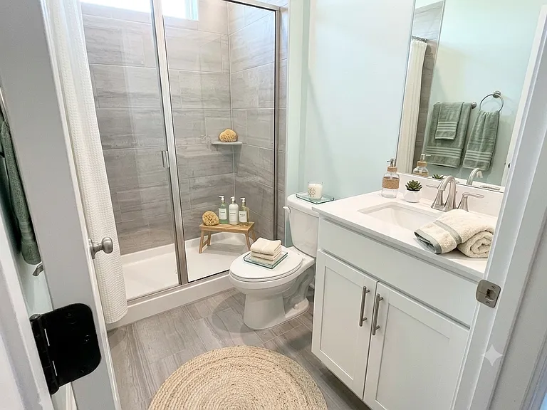 1st Full Bathroom-Downstairs-Virtually Staged