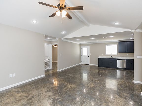 Open floor plan, Living room, Dining area, and Kitchen