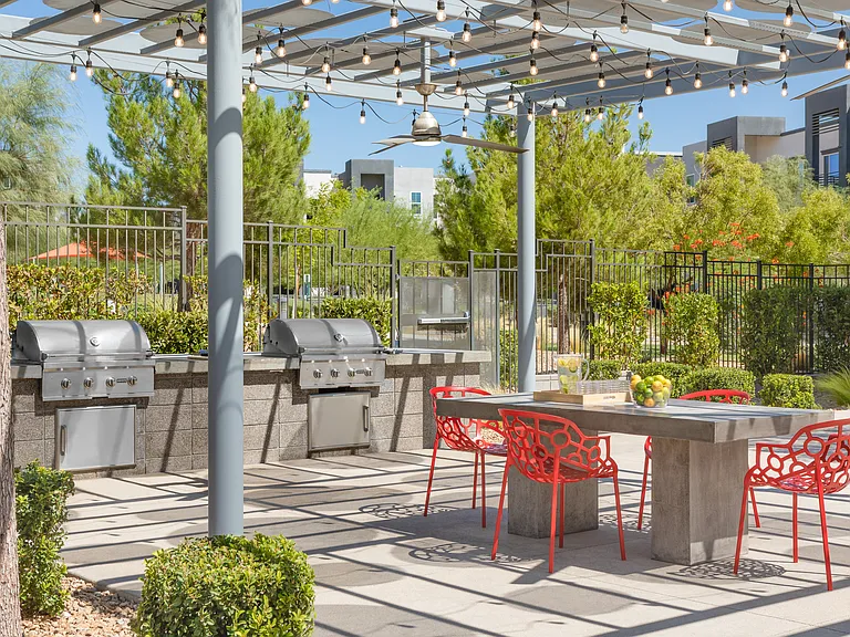 Fire up the grill and enjoy outdoor dining with friends.