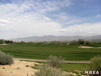 Golf course, mountain view