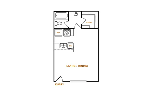 Floor plan E1 Renovated
