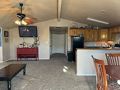 living area before new flooring