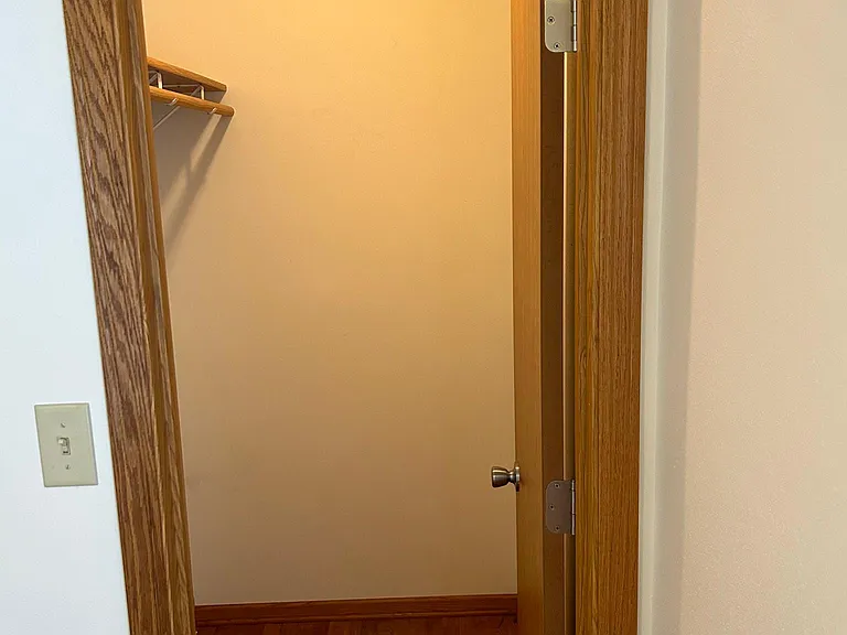 Upstairs bedroom walk-in closet