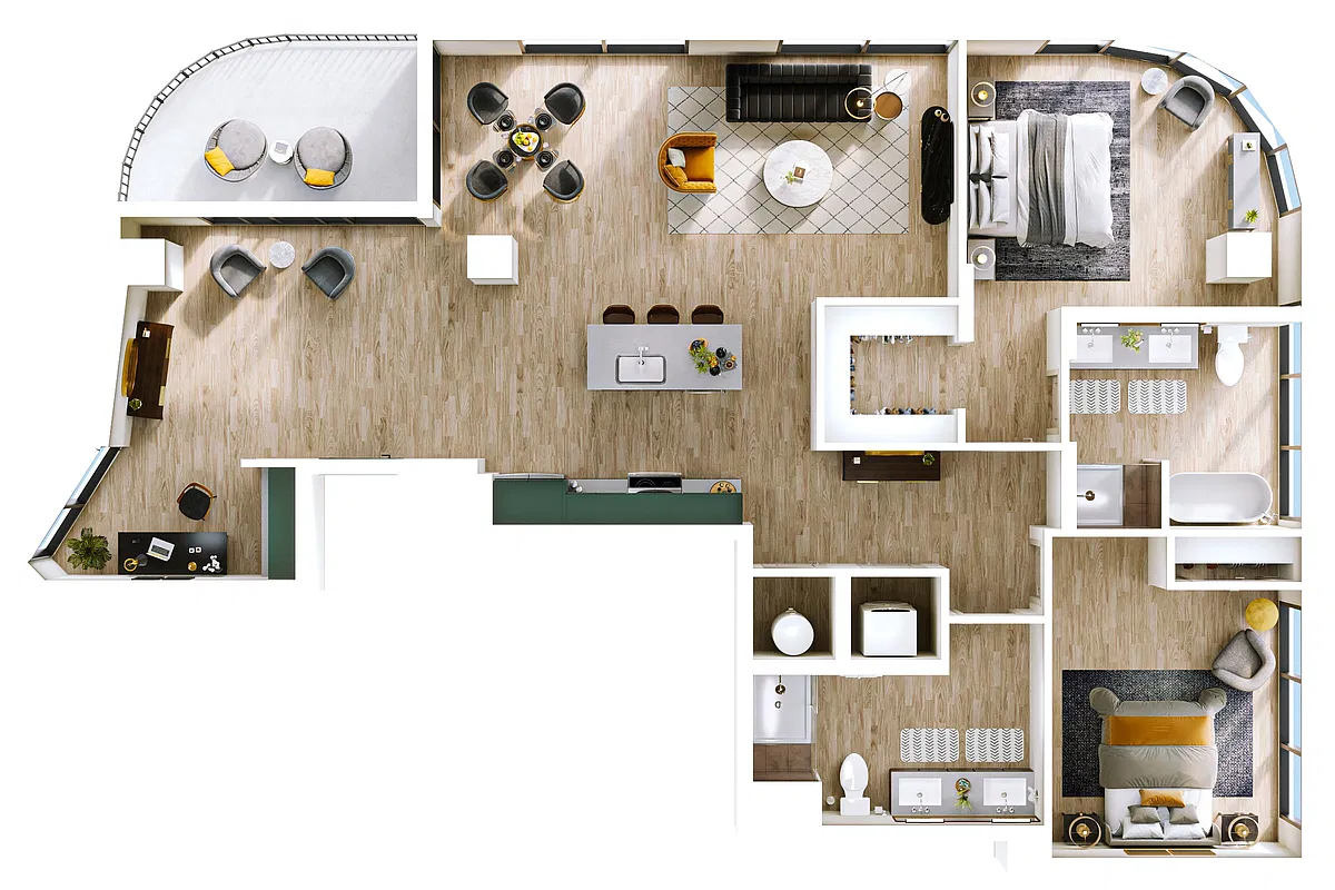 Floor plan B17 - Penthouse