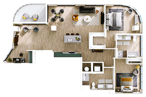 Floor plan B17 - Penthouse