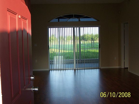 view of living area from front door