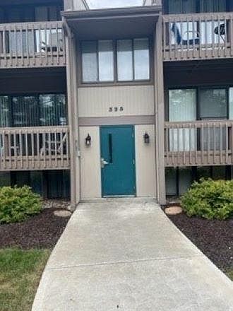 Front Door to Building, secure, must have key to get in.