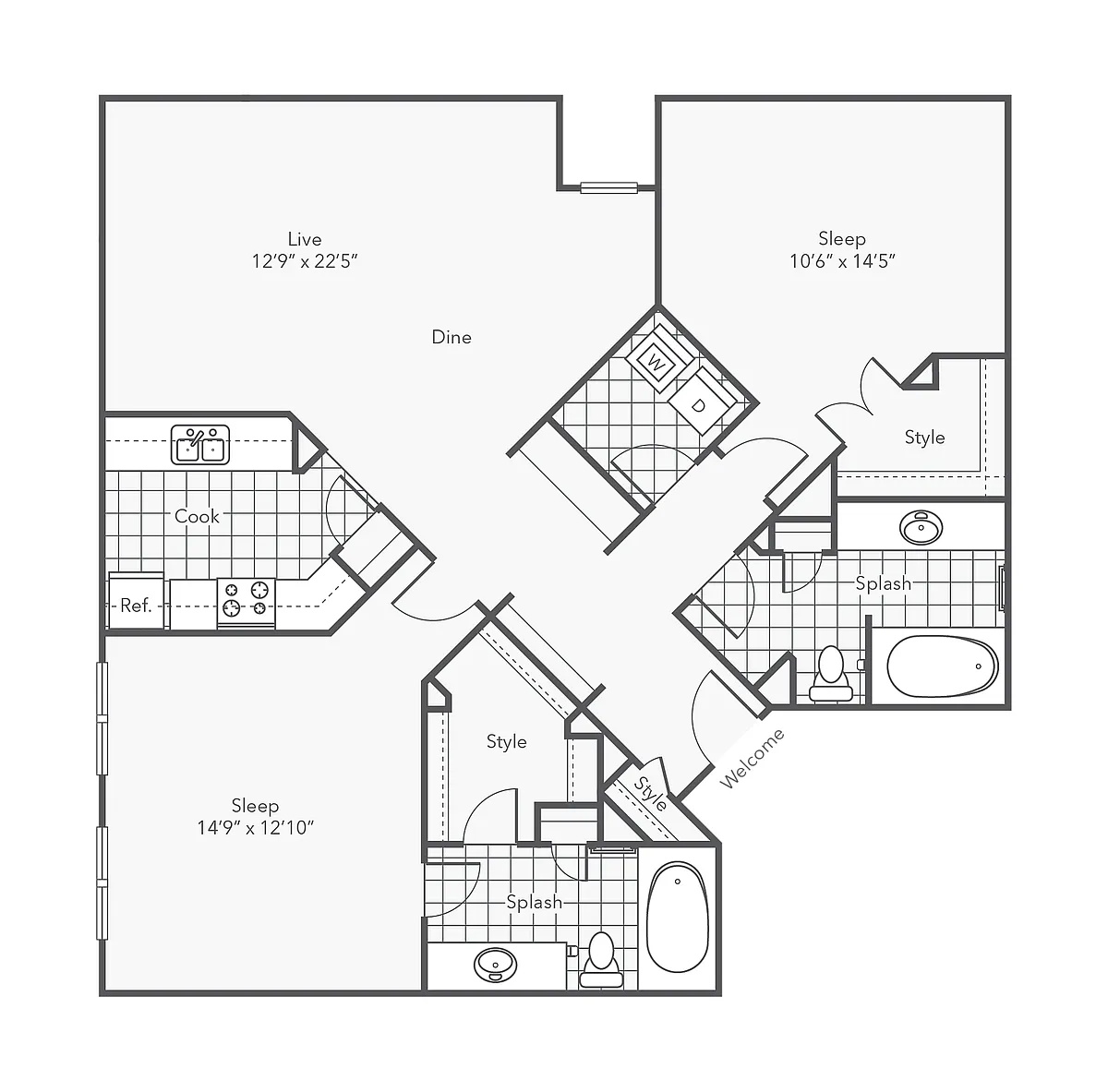 Floor plan Vermillion