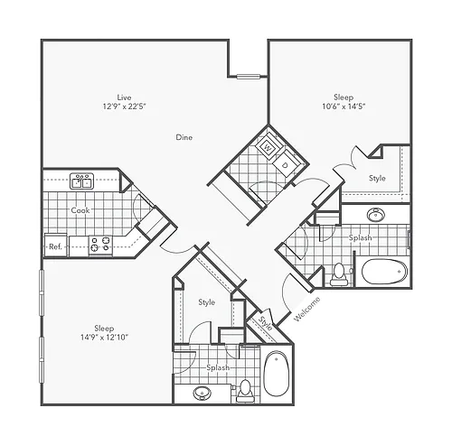 Floor plan Vermillion