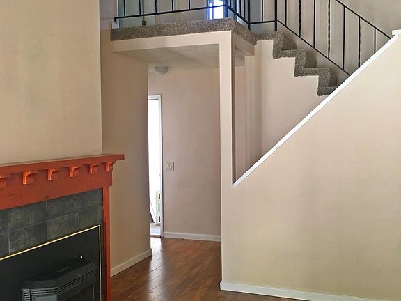 Living room with pellet stove