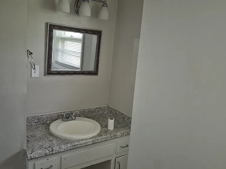 Basin in bedroom bathroom