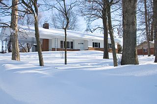 Home in winter