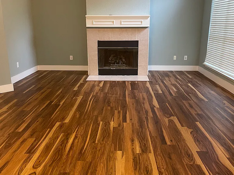 First floor master bedroom fireplace