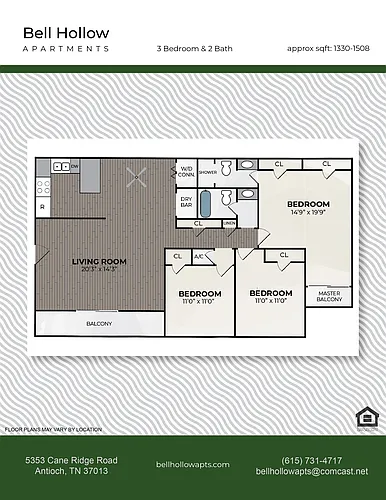 Floor plan 3bed2bath