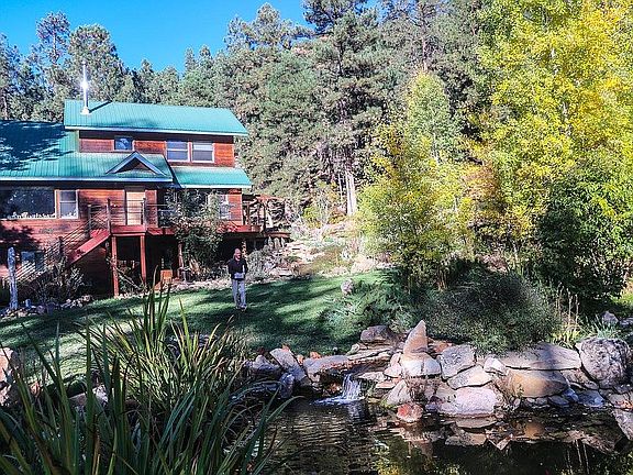 partial view of main pond