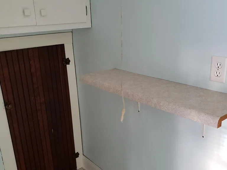 bathroom, small storage space.