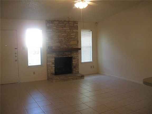 Large living area in hard tile.