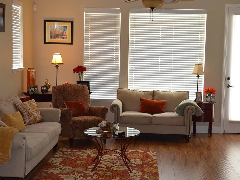 Living Room with access to Patio and Courtyard