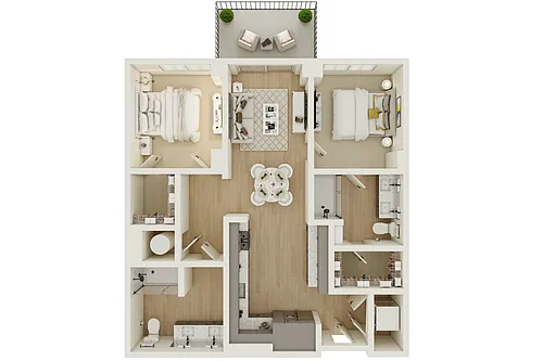 Floor plan 2C (Type A)