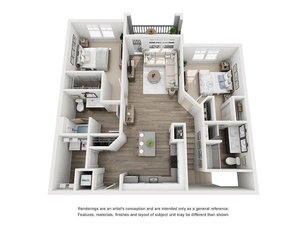 Floor plan B1 w/ Garage