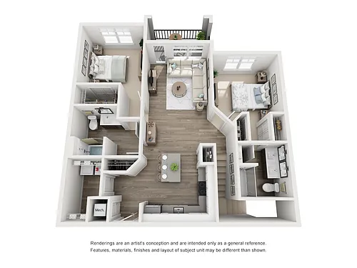 Floor plan B1 w/ Garage