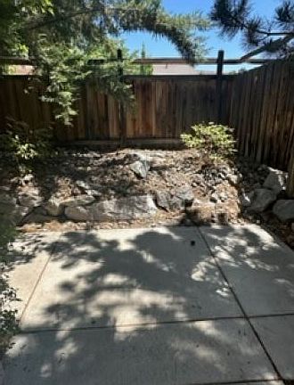 Private shaded back patio