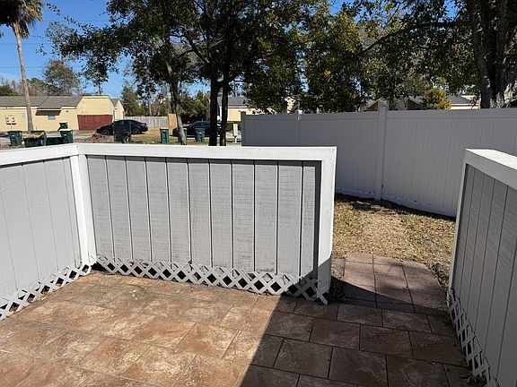 Patio fencing and tile