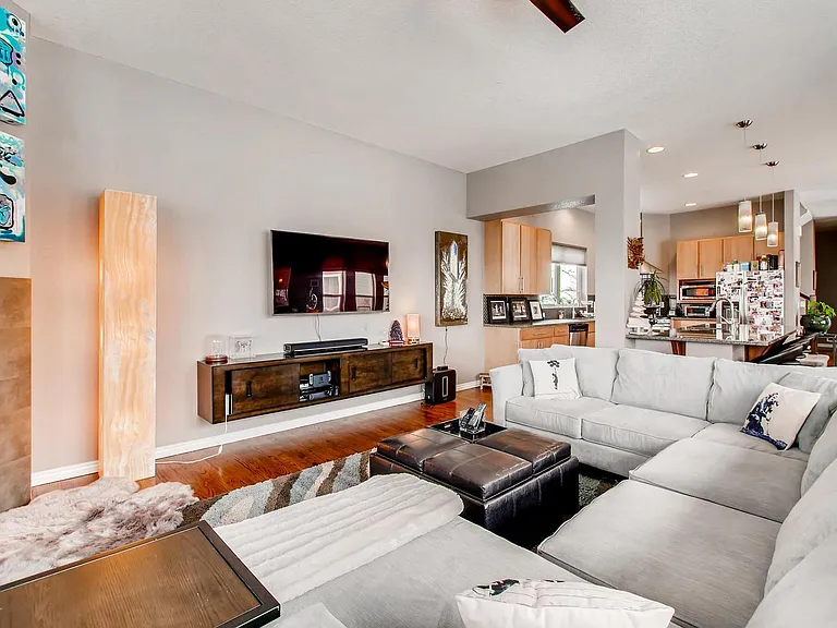Open floor plan makes Living/Kitchen/Dining Area feel like one space