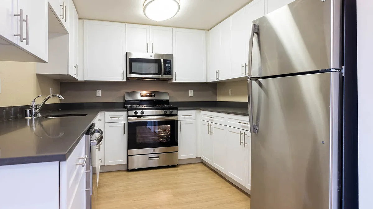 Photo 2 of 38 - Bay Hill - Long Beach, CA Kitchen with Stainless Steel Appliances - Bay Hill