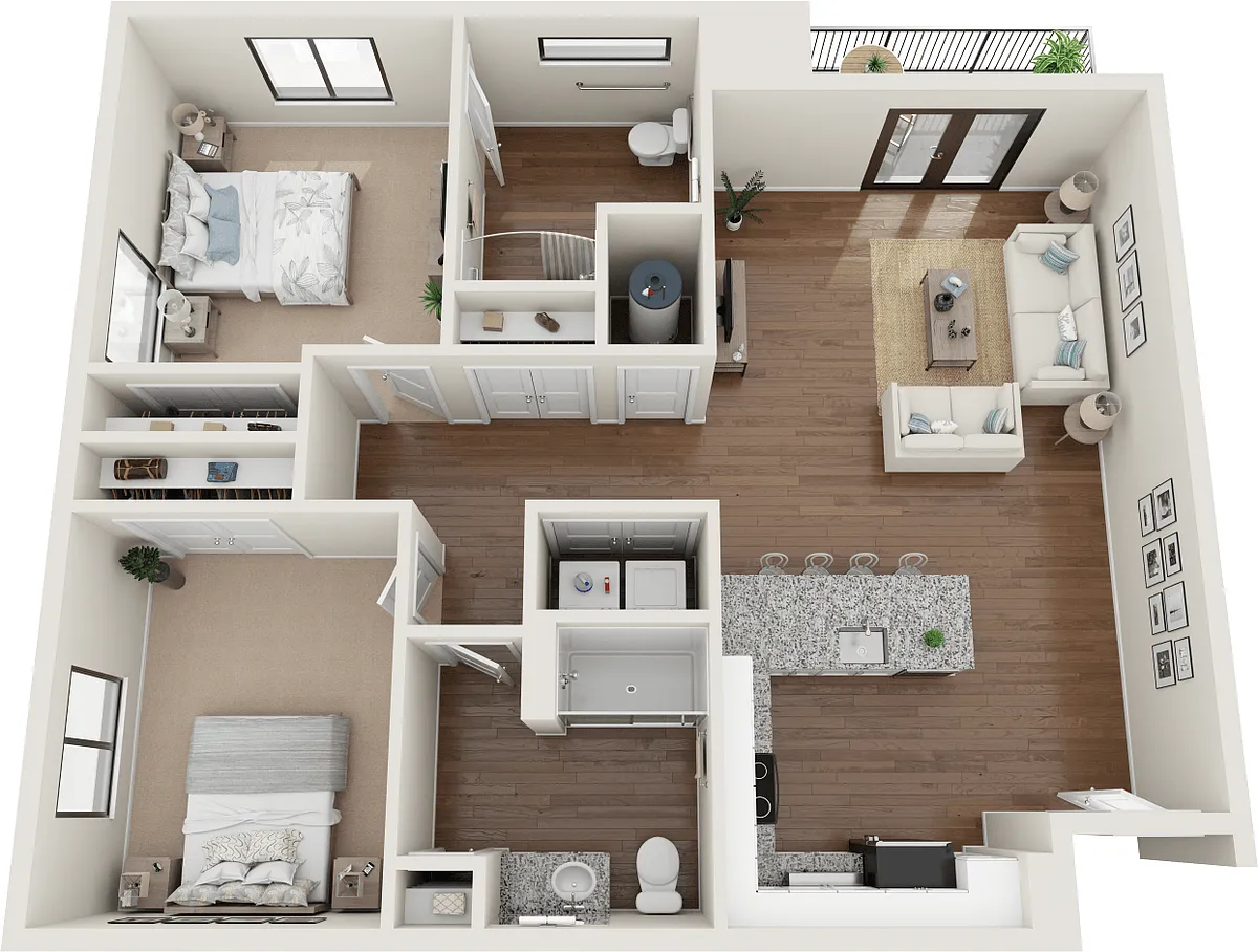 Floor plan 2 Bedroom