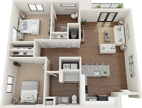 Floor plan 2 Bedroom