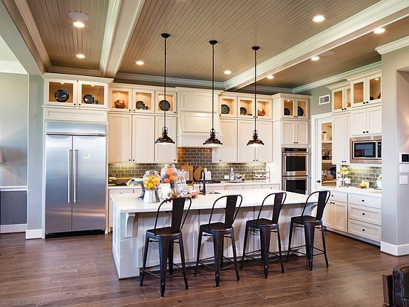 Well-equipped kitchen with large center island