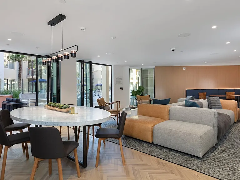 Phase II Clubhouse with seating areas
