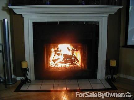 Real Wood burning Fireplace