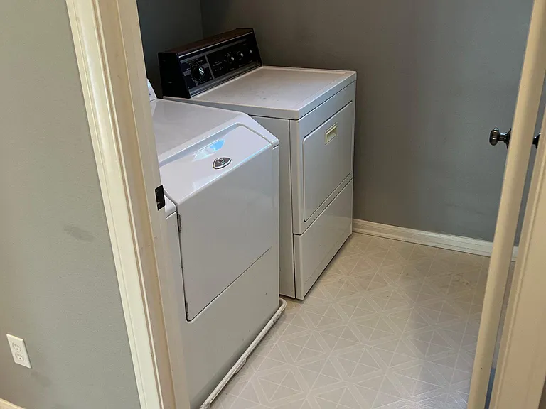 laundry near bedroom 3