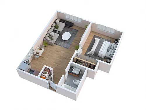 Floor plan 108th - The Halsey