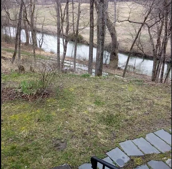 View of Claverack Creek from screened in porch.