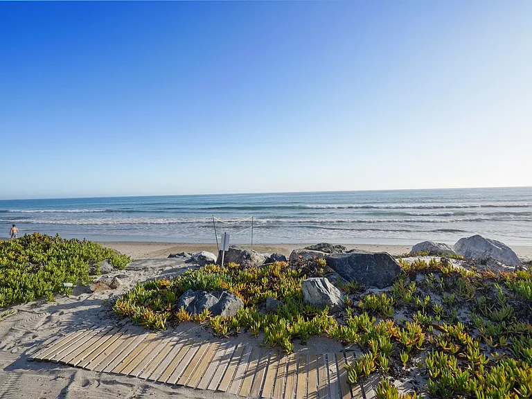 Where your backyard is the beach.