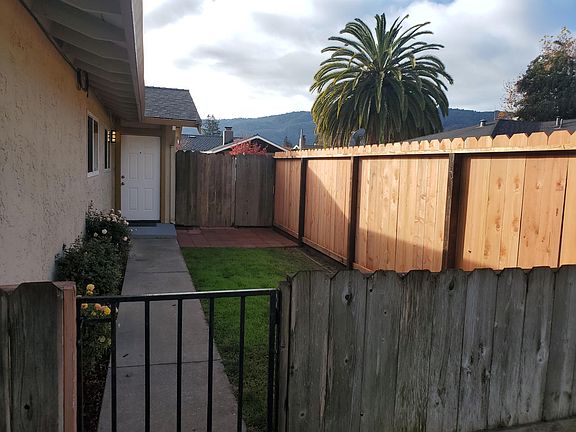 Front door with private side yard