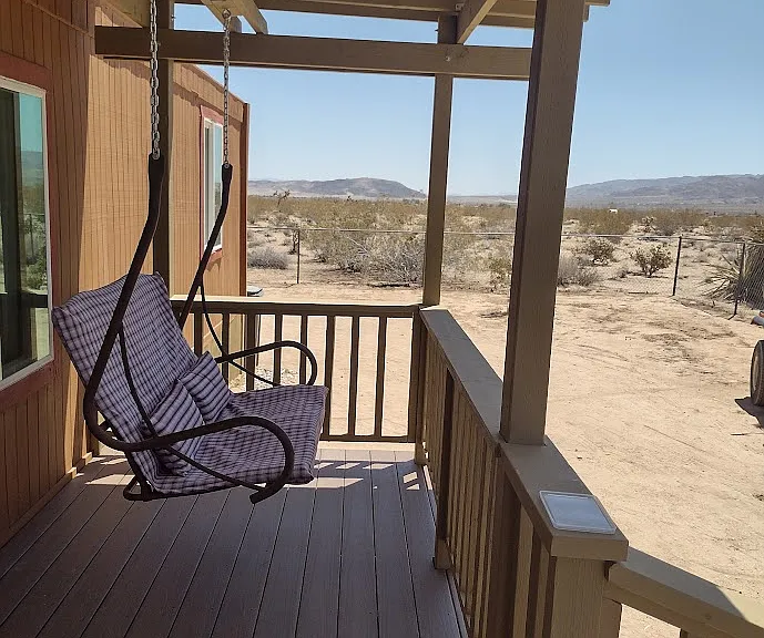 Front porch swing.