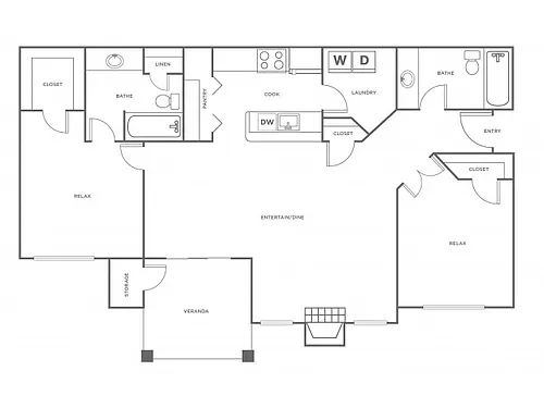 Floor plan B2 - Classic