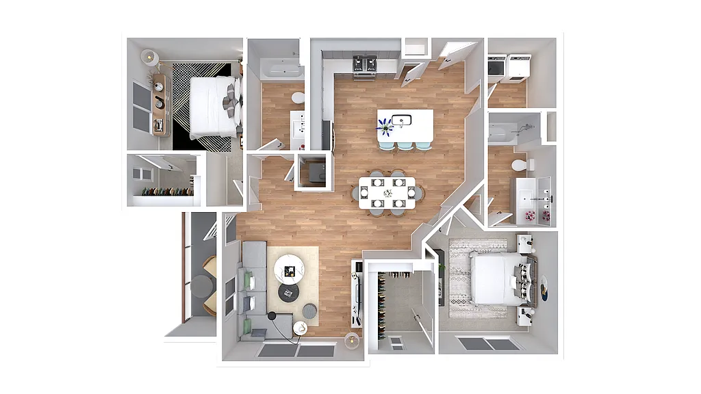 Floor plan 2X2-1203