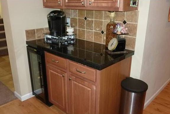 Cabinets & wine cooler