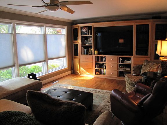 Built In Maple Shelving