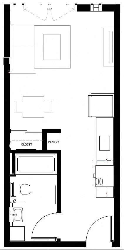 Floor plan Studio