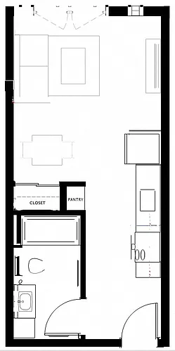 Floor plan Studio