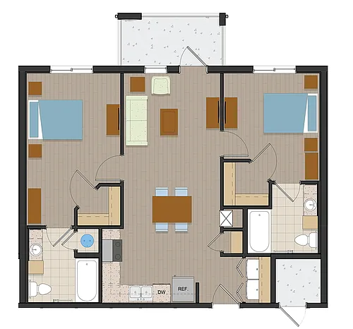 Floor plan Coppitt Cove