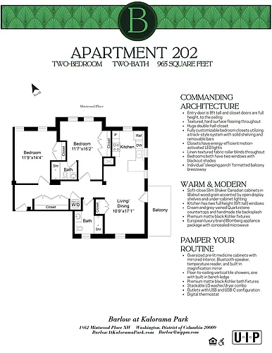 Floor plan 2 bedroom/2bath
