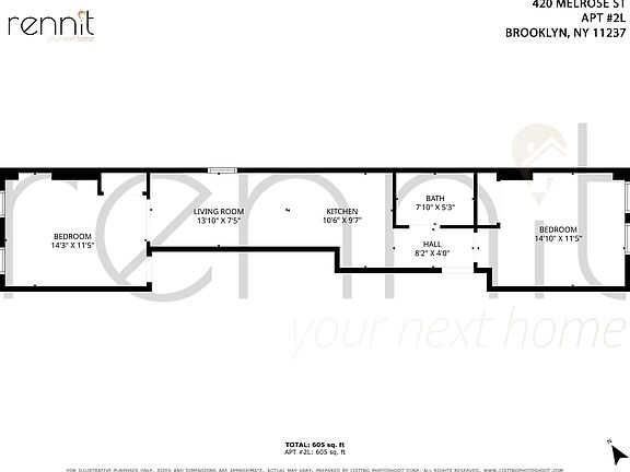 2nd image of 420 Melrose St APT 2L