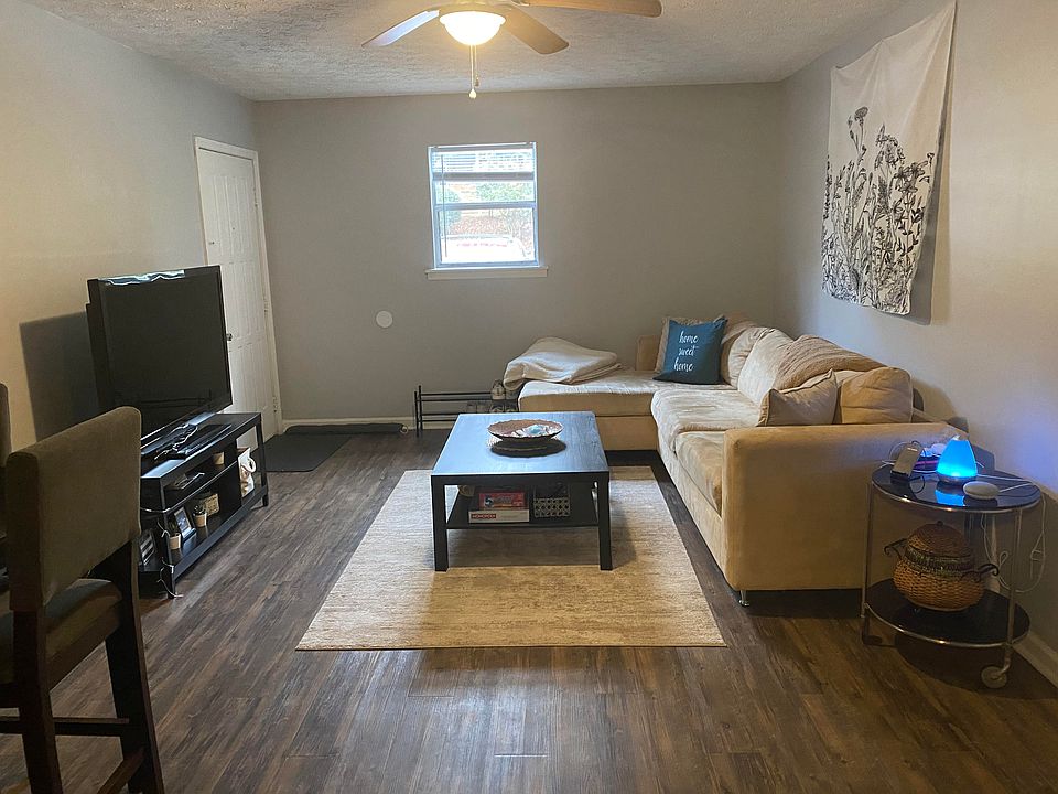 living room is open to the kitchen- picture is taken from the kitchen